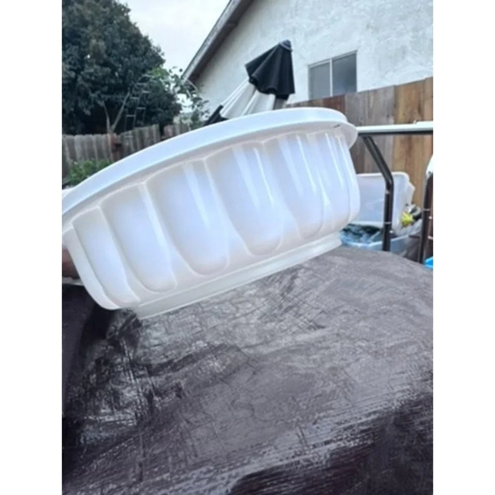 Vintage Tupperware Jello Cranberry‎ Sauce Ring Mold Set Kitchenware With Lid